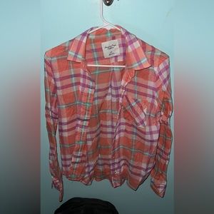Womens plaid button down
